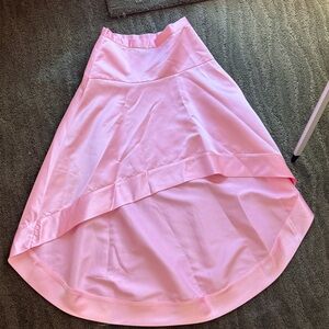 Cynthia Rowley Sz 10 Elegant Satin Pink Hi-Low Skirt